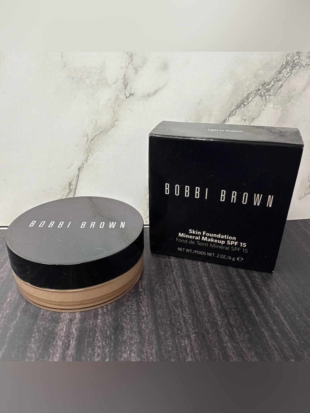 Bobbi Brown Skin Foundation Mineral Makeup SPF 15 Light To Medium NIB, Rare!